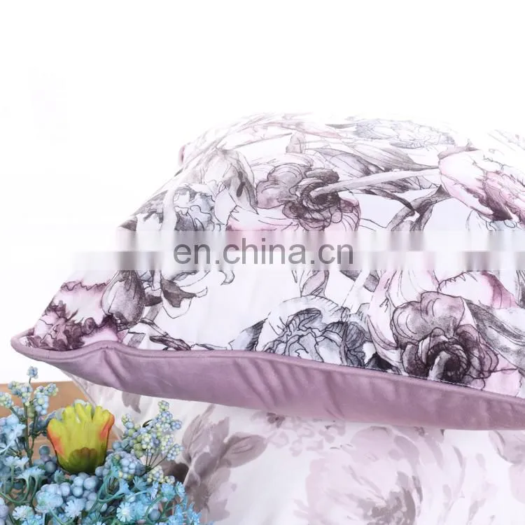 High quality minky polyester butterfly printed decorative throw pillow