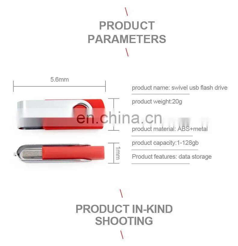 Custom 16GB 32GB 64GB Memoria USB Stick Memory Disk Metal Hook USB Flash Drive