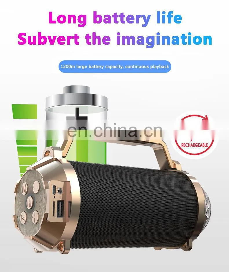 Mini speaker 2020 wholesale OEM/ODM remote control mobile phone/computer 5.0 1200MAH high capacity