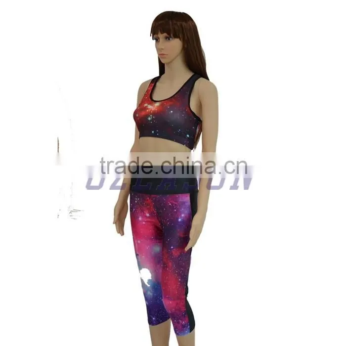 Newest style Women yoga capris pants , great stretch Women yoga/fitness clothing