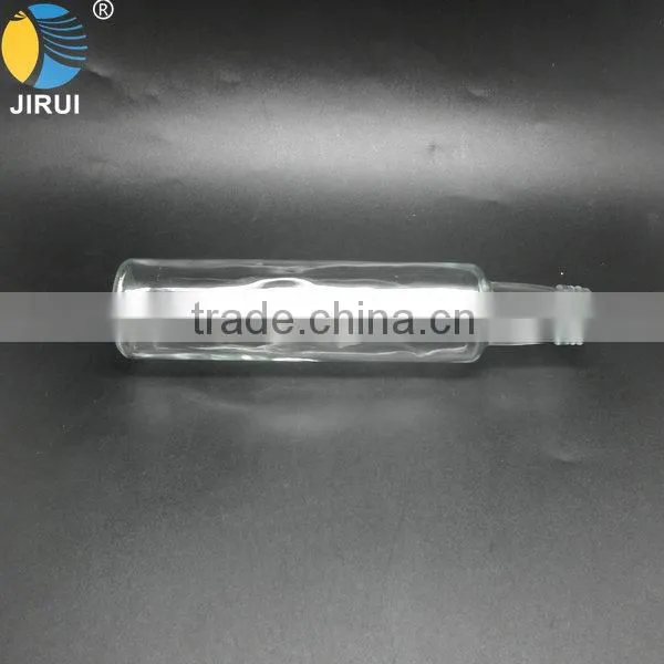 2015 Hot Sale 250ml Round Shape Clear Olive Oil Glass Bottle