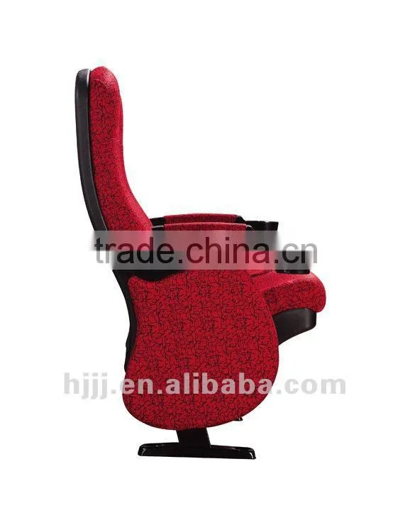 High quality Theater seating cinema seat fabric folding chair with cup holder HJ95D-E