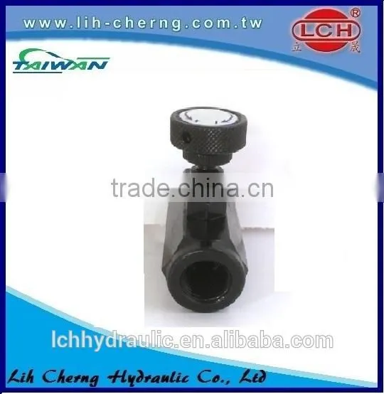 adjustable hydraulic one way throttle valve
