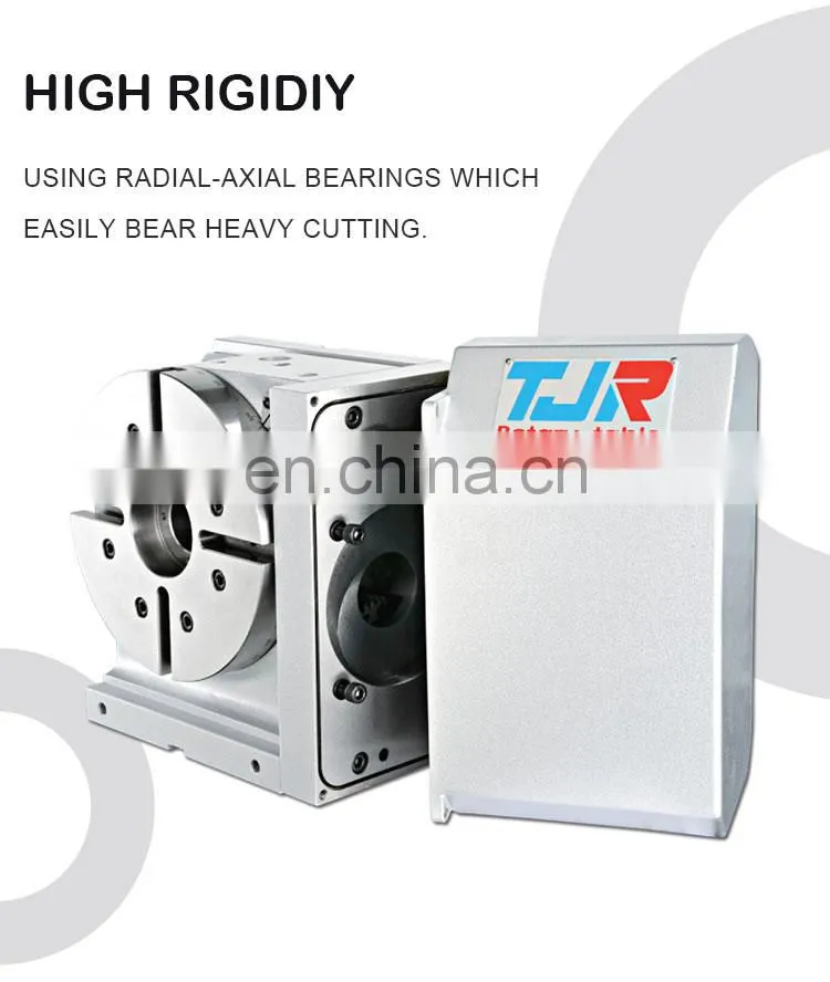 New turntable 4 axis cnc AR-210B fourth axis table with tailstock cnc 4th axis cnc rotary table with powerful pneumatic brake