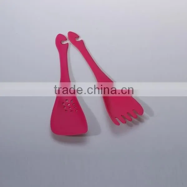 Kitchen tool cheap non stick plastic kitchen utensils 2pcs/set