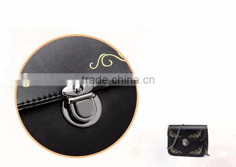Elegant cube shoulder bags chain shoulder bag ladies dinner pu handbag women bag