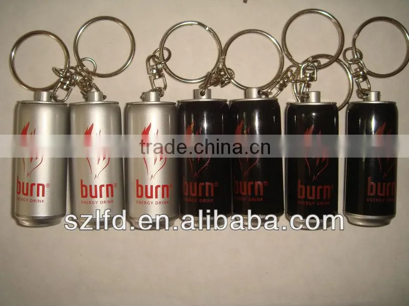promotional gifts led projector can keychain,led can shape keychain,led bottle shape keychain for 2016 gifts ,3d custom keychain