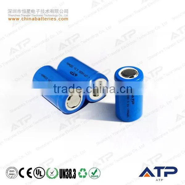 Alibaba 14280 lithium iron phosphate battery / 14280 lifepo4 battery cell 3.2v 220mah