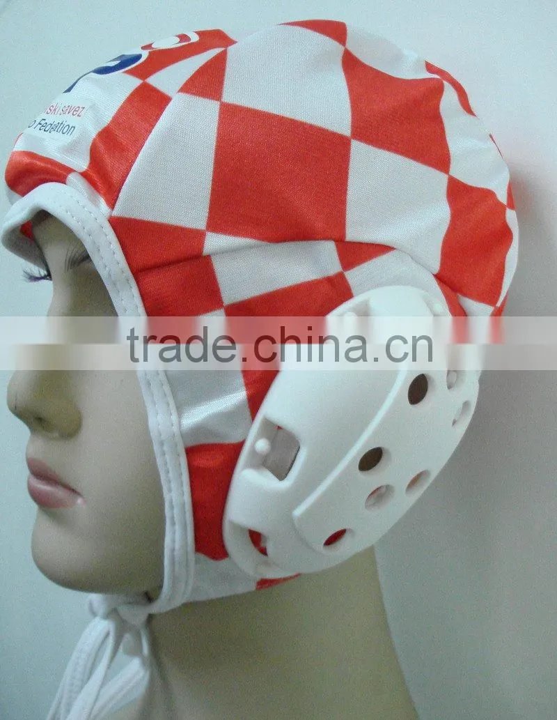 printed professional water polo caps,footaball caps,water hockey caps