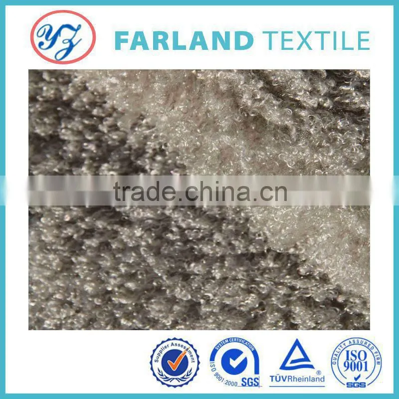 Crimp fleece Ladies apparel fabrics 100 knitting polyester fabric