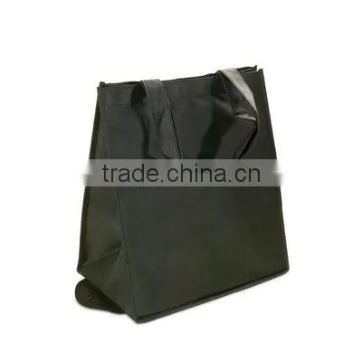 cheap black foldable non-woven shopping bag