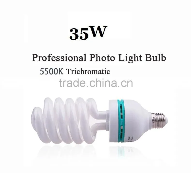 E27 lighting spiral energy saving lamp/bulb for photography studio