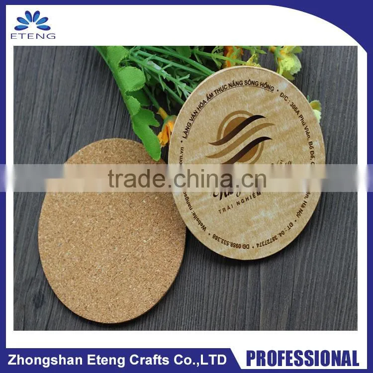 Factory direct sale custom printed wooden drink coasters