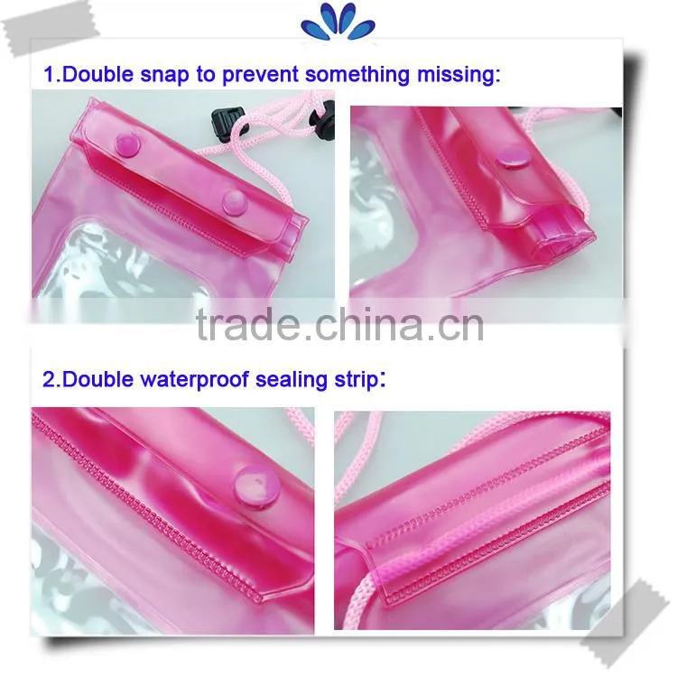 Customized mobile phone PVC waterproof bag with the color you want