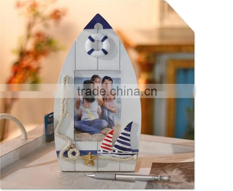 Hot selling Sea nature style wood picture photo frame,custom photo frames,photo frames designs,beautiful photo frames