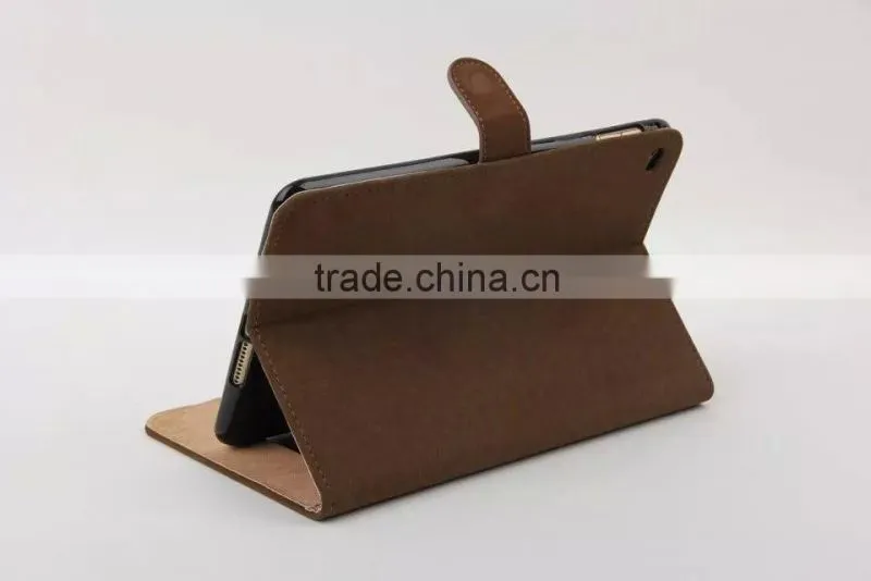 Squirrel Grain Leather Flip Case for iPad mini 4 Wallet Cover Case with Card Slot MT-5298