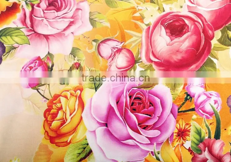 woven twill digital textile 100% viscose printing fabric