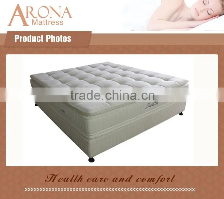 Hot Selling pillow top pocket spring mattress with wholesale price