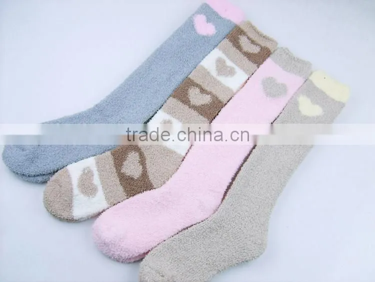 Custom thigh high women christmas fuzzy socks