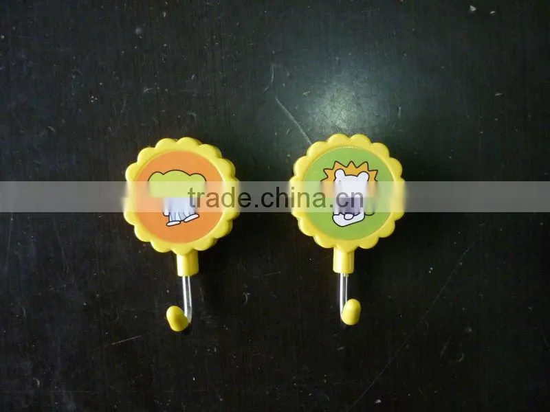 colorful,fashion,plastic cartoon magnet single hook