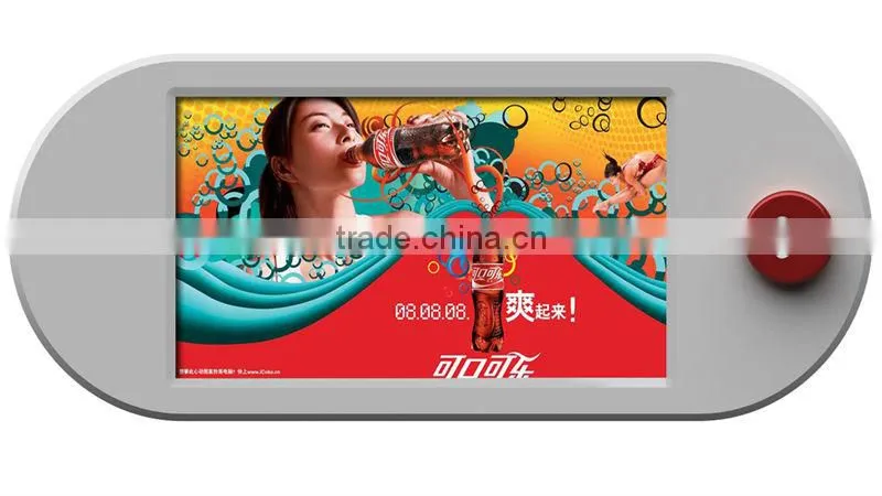 Supermarket shelf hang 9 inch battery powered lcd digital advertising kiosk