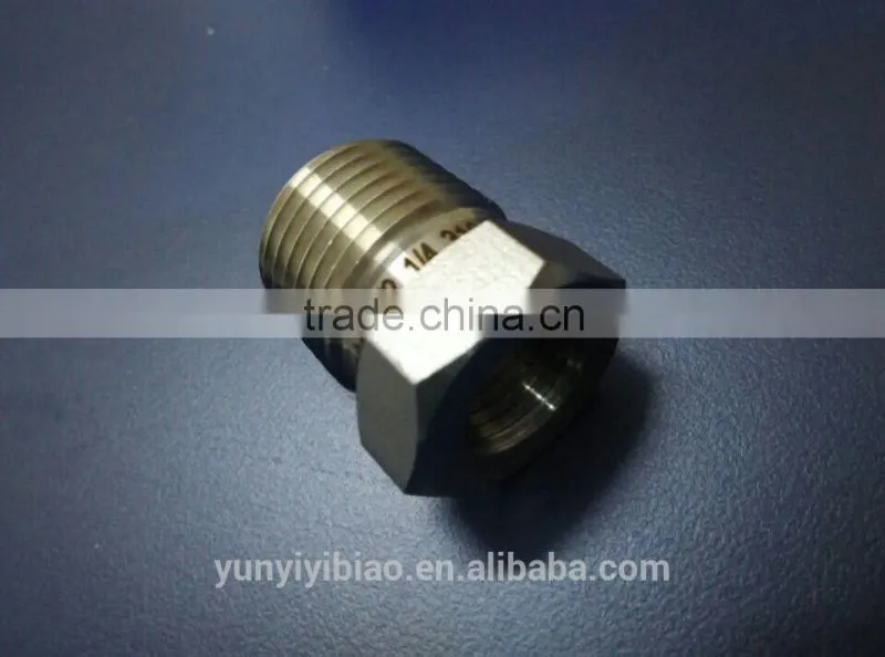 Stainless Steel Pipe Fitting, Reducing Bushing, 1/2 in. Male NPT x 1/4 in. Female NPT