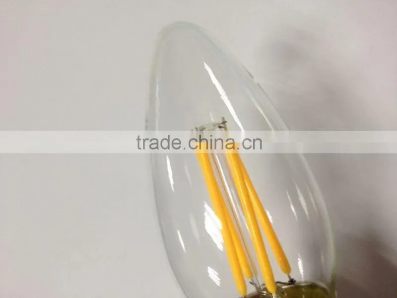 filament led candle light C35 4watt 2w E26 120V UL CE ROHS