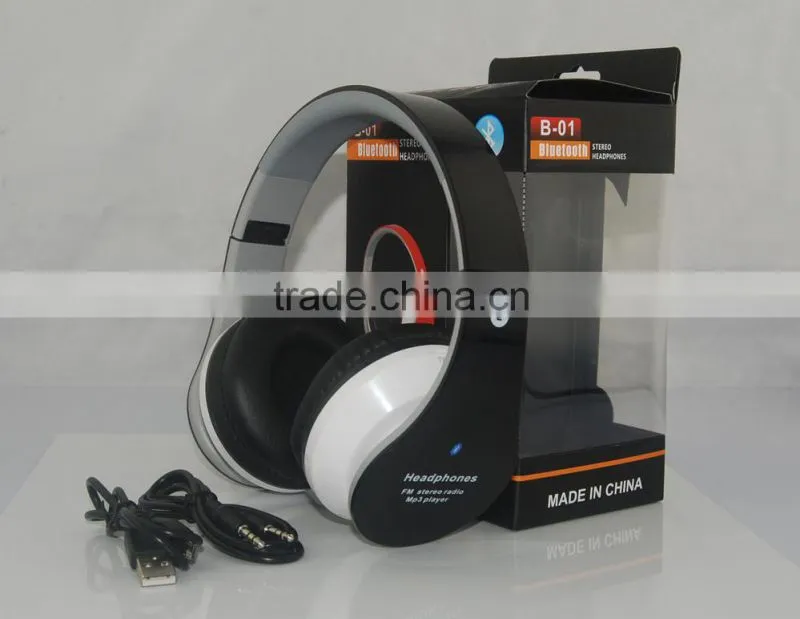 Colorful wireless sport headphones with FM radio and built-in mp3 player