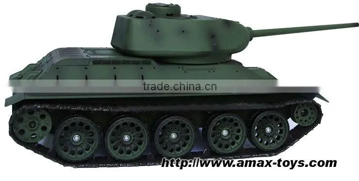 rt-39091 New 1/16 2.4Ghz RC Russian T-34/85 Tank With BB Sound & Smoke