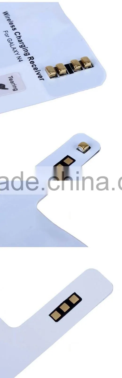 Ultrathin wireless charging receiver card for Samsung Note 4