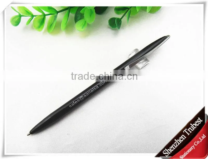 Silver metal ballpoint pen , slim silver pen