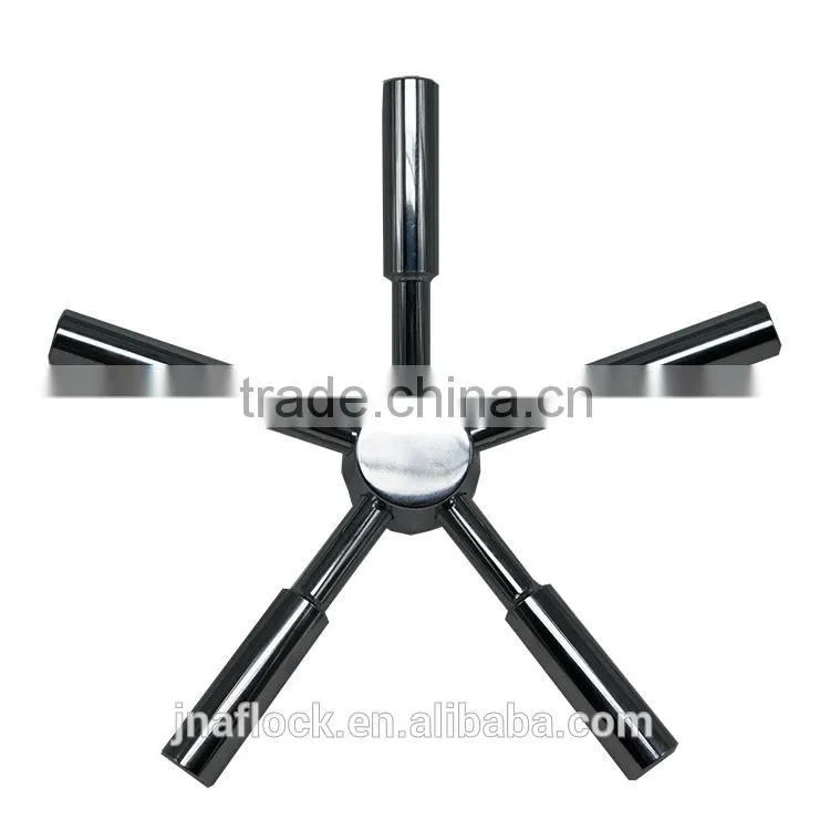 High Security Jianning Security JN 717 Heavy Duty 5 Spoke Satin Chrome Safe Handle for safe box or vault
