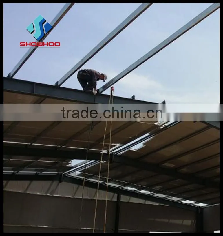 china lagar span space frame prefabricated steel structure warehouse