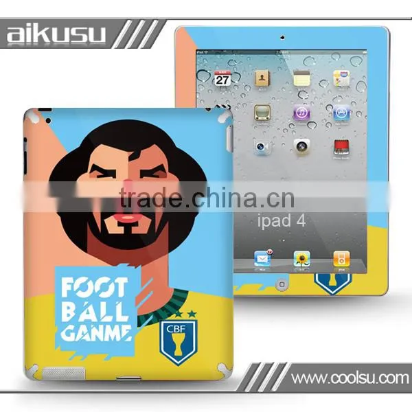 3D Football color printing Skin cover For iPad4 and iPad mini sticker