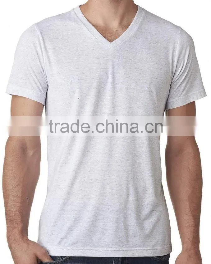GuangZhou Manufacturer men v neck cheap fashion plain custom t shirts 1 euro wholesale
