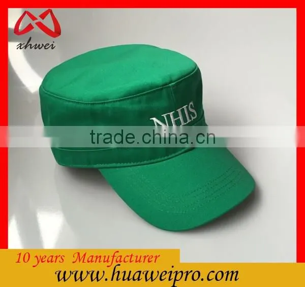 Alibaba china custom embroidery army green washed military cap