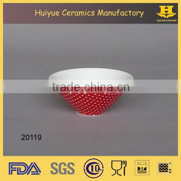 ceramic decal printing round snack dish set
