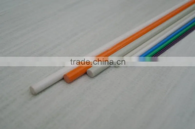 Custom Pultruded Coiled Fiberglass Rods, Fibreglass Tapered Tent poles