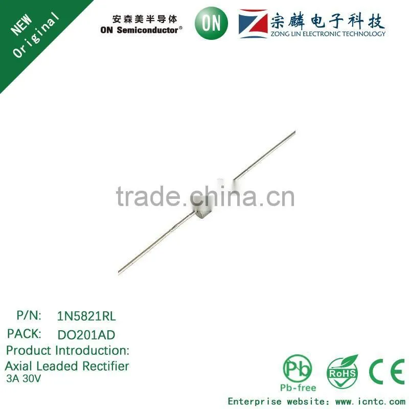 Genuine original 1N5821RL DO201AD Axial Leaded Rectifier 3A 30V