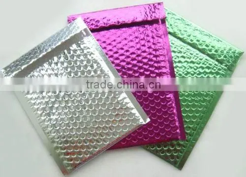 shock proof silver color high quality aluminum metallic bubble bag
