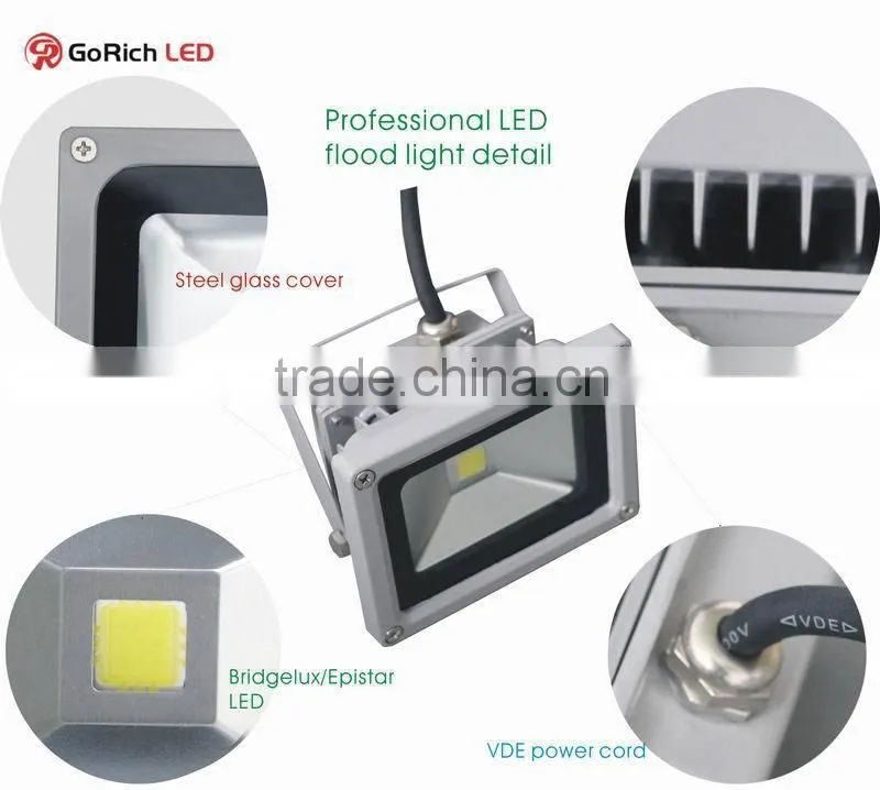 10W quality white MOTION SENSOR led flood light factory price