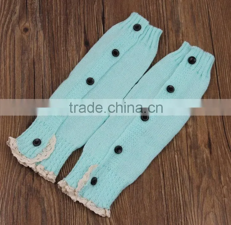 2015 Wholesale Acrylic Crochet Baby Girl Leg Warmers Knitting Leg Warmers For Kid