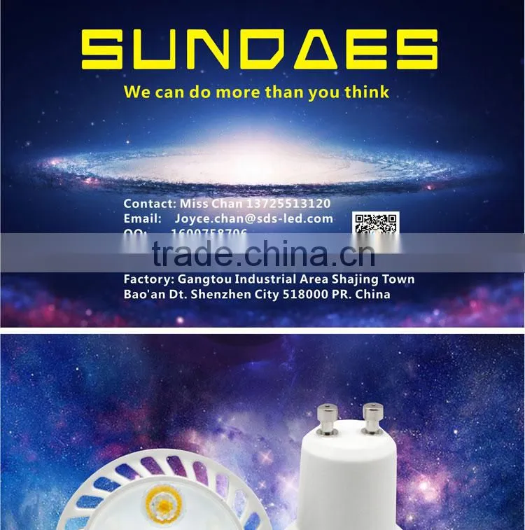 LED spotlight SMD5630 5W AC85-265V GU10 led spotlight spot bulb 2700K-6500K