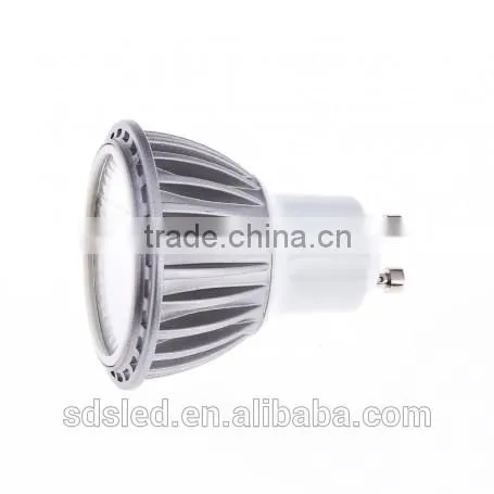LED spotlightLED 6W spotlight 400LM Warm White Silver COB led spot light GU10
