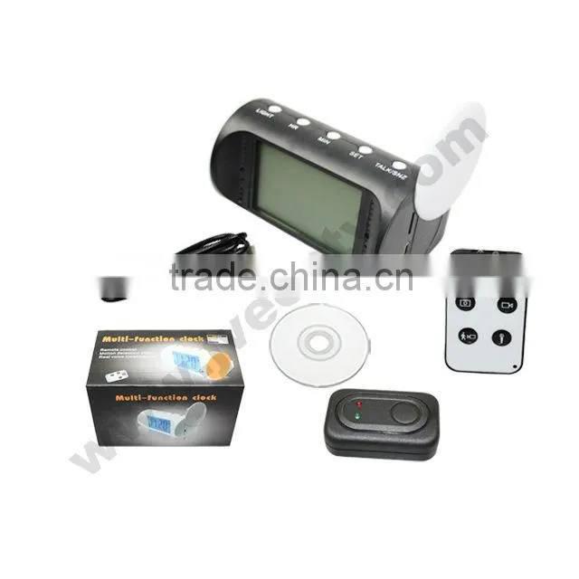Mini table clock camera,motion detection clock dvr for home security 1280*960 table clock hidden camera JVE-3311F-1