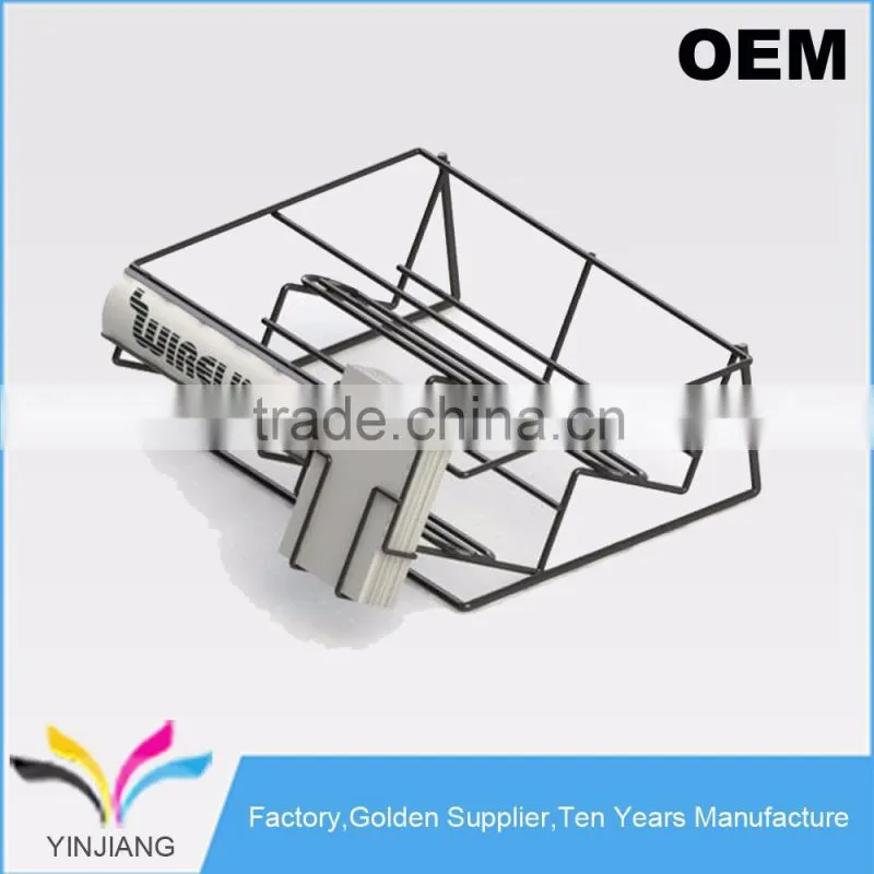 Retail Counter Wire Red Wine Glass Rack for Bottled Wine