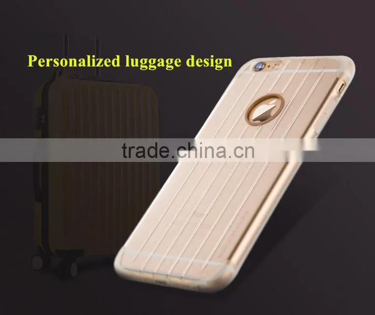 For iphone 6/plus Style case cover, Luggage TPU material