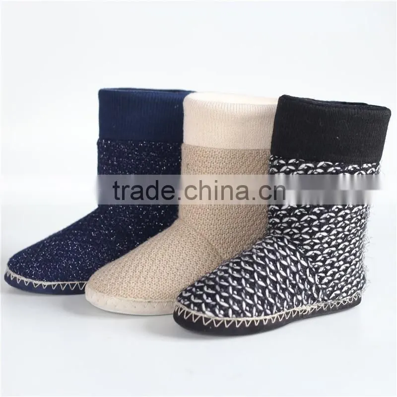 Ladies slipper boot with EVA sole