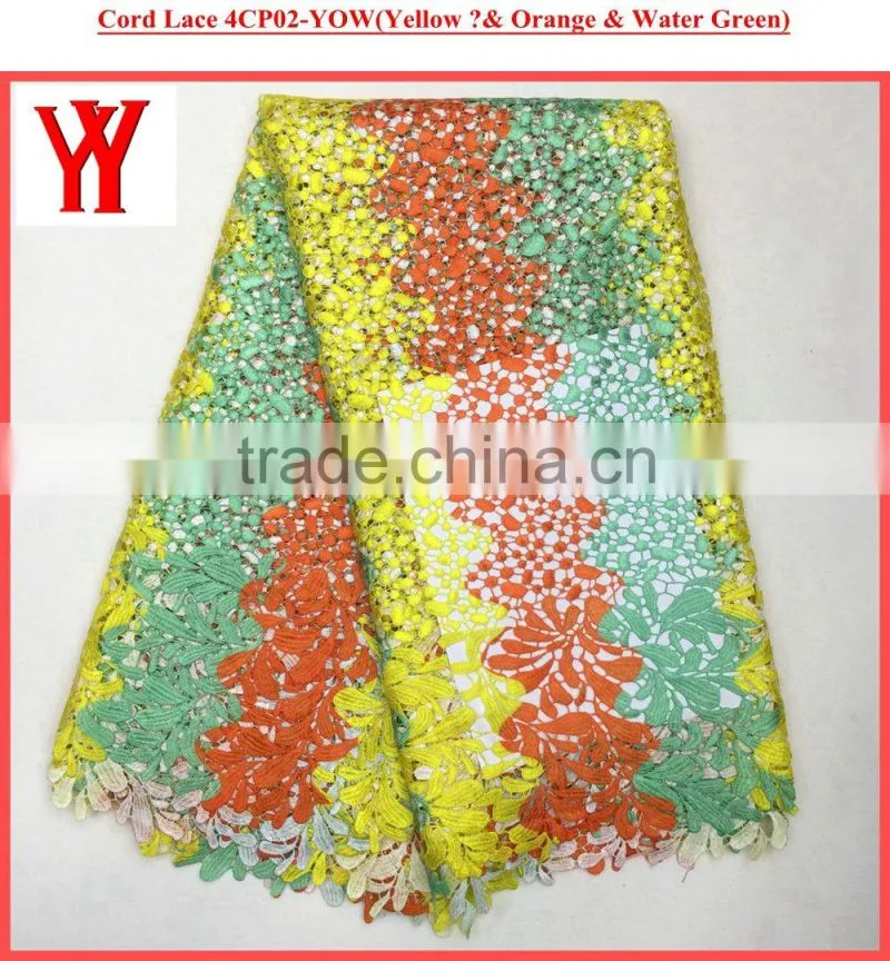 Hot selling african embroidery lace cord lace fabric supplier indian fabric wholesale