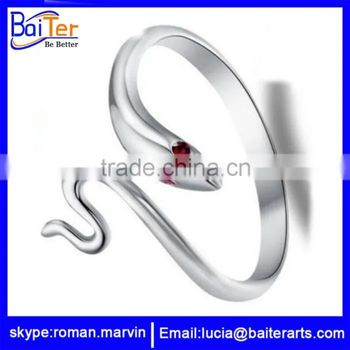 Wholesale titanium men's stone ring fashion ring with big stone